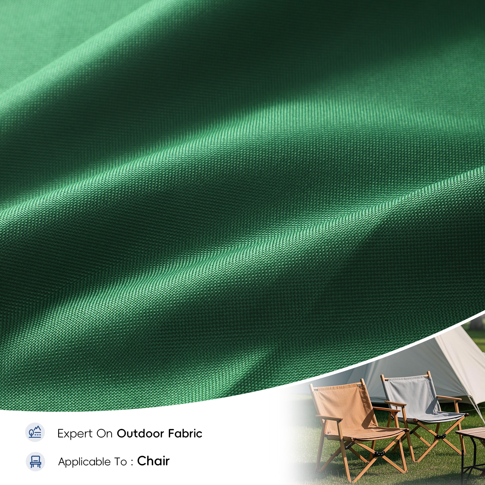 600D PVC Polyester Oxford Chair Fabric Green